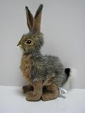 Blacktail Jack Rabbit Plush From Hansa, 10 Inches (Stuffed Jackrabbit Bunny)