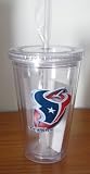 Houston Texans Double Wall Tumbler with Straw
