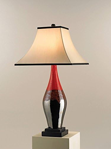 Blacksmith / Polished Concrete Irwin 1 Light Table Lamp with Beige Poplin Shade