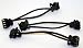 Bandables ® Hair Bands (Set of 3- Tortoise Shell Clips/Black Bands)