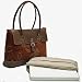 Veronica London Wirkin Carpet Bag-rust