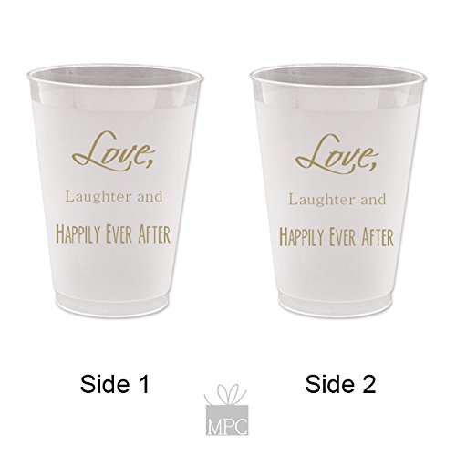 Everyday Frost Flex Plastic Cups – Love Laughter and Happily ever After
