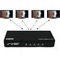 Neet&reg; - 1x4 Port HDMI SPLITTER BOX (1 input 4 way output) - Active Distribution Amplifier - v1.3b 1080p Full HD - Display HD on 4 TVs - FAST FREE SHIPPING