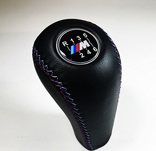 BMW-GEAR-SHIFT-KNOB M POWER E30 E34 E36 E39 E46 - 6-speed. NATURAL LEATHER!!!