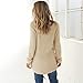 Canserin Women Sweater, Womens Casual Solid Long Sleeve Jumper Sweaters Autumn Winter Fashion Sweater Warm Blouse Sweatshirt Tops 10 Colors Size US 4-10 (M, Beige)