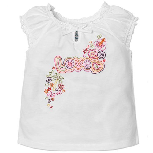 embroidered ruffle top