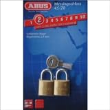 ABUS 118197 Messing-Hangschloss Typ 45/20 Twins SB