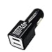 Car Charger,KingAcc(TM) 1-Pack 12W 2.4A Dual Port USB Car Charger Cigarette Charger Designed for Iphone 6 6 Plus 5s 5c 5 4S;Ipad Air, Mini Ipods,and Galaxy Edge S5 S4; Note 4 3 2 the New HTC Ones (M8) and Other Apple and Android Phone and Tablet Devices-1 Year Warranty