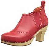 swedish hasbeens Women's Stretch It Inma Boot,Red,7 M US