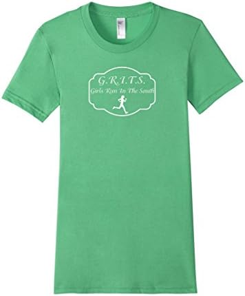 Women's G.R.I.T.S. Girls Run In The South Ladies T Shirt Small Grass