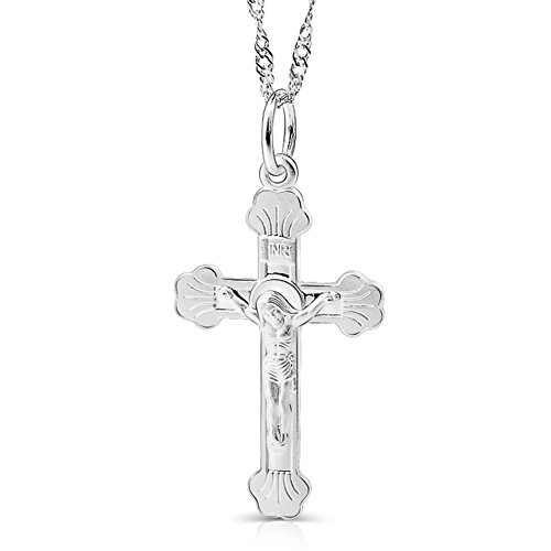 Yfn jewelry 925 sterling silver jesus christ crucifix c…