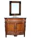 Bathroom Vanity W. Galaxy Black Granite Countertop &amp; Mirror &amp; Ceramic Sink