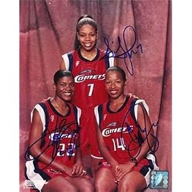 Buy Cynthia Cooper, Tina Thompson, and Sheryl Swoopes Autographed Hand Signed 8x10 Photo (Houston...