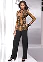 metrostyle Wrap Front Knit Pant Set