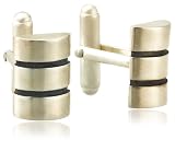 Sterling Silver Barrel-Shaped Cuff Links by Catherine M. Zadeh