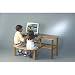 Childs Wooden Computer Desk for 1 - 2 Kids, Ages 5 - 10 - Maple