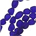 Cultured Sea Glass, Small Nugget Beads 8-16mm, 7 Pieces, Cobalt Blue