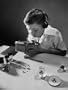 Geiger Counter with Earphones Sensitive Enough to Detect Radioactivity of a Watch Photographic Poster Print by Bernard Hoffman, 18x24