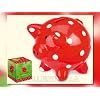 Spiegelburg 50026 - Sparschwein rot mit fr�hlichen Tupfen