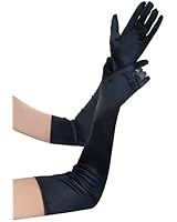 JISEN Lady Formal Bridal Satin Banquet Party Wedding Opera Gloves Gift Long 22"