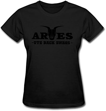 KPDYOD Womens Custom 100% Cotton Aries T Shirts