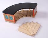 Roundhouse Shed with 5-way Switch Track Fits Thomas Wooden Railway and Brio Trains Tracks New in Box