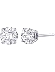 1.11 ct. K - SI1 Round Brilliant Cut Diamond Earring Studs