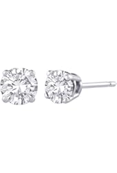 0.57 ct. J - SI2 / I1 Round Brilliant Cut Diamond Earring Studs