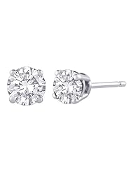 1.02 ct. J - SI1 Round Brilliant Cut Diamond Earring Studs
