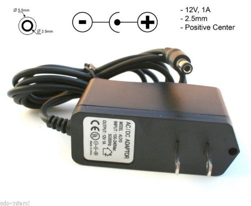 12V DC Power Adapter Supply 2.5mm 1A