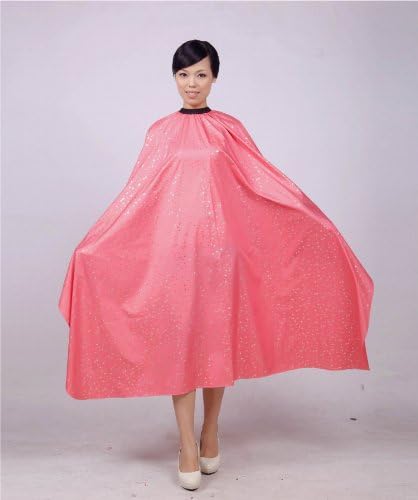 Top Quality Advanced Waterproof Hair Capes Salon Apron for Hairdresser 140*160cm (Pink)