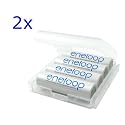Sanyo eneloop Akku Mignon/AA HR-3UTGA Min. 1900mAh Typ 2000mAh 8er BonusPack 8 Akkus + 2 Akkuboxen