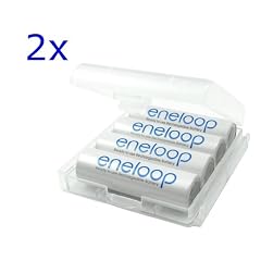 Sanyo eneloop Akku Mignon/AA HR-3UTGA Min. 1900mAh Typ 2000mAh 8er BonusPack 8 Akkus + 2 Akkuboxen