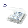 Sanyo eneloop Akku Mignon/AA HR-3UTGA Min. 1900mAh Typ 2000mAh 8er BonusPack 8 Akkus + 2 Akkuboxen