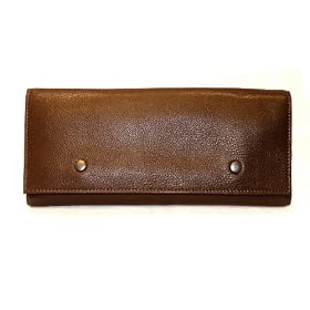 Buxton Brown Leather Jewelry Roll