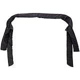 Rugged Ridge 13610.15 Black Denim Roll Bar Cover Kit for Jeep CJ and 87-91 Wrangler YJ