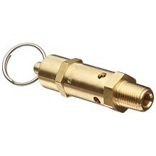 Kingston 112CSS Series Brass ASME-Code Safety Valve, 50 psi Set Pressure, 1/4" NPT Male