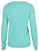 Bahama Blue Women's Cotton Cable Knit V-Neck Sweater