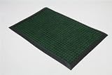 Heavy duty rubber backed woven pile barrier door mat 45 x 75cm green caravan home office