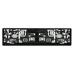 Cartrend 70189 Kennzeichenhalter schwarz, 2 St�ck