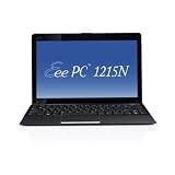 Asus 1215N 30,7 cm (12,1 Zoll) Netbook (Intel Atom D525, 1,8GHz, 2GB RAM, 320GB HDD, nVidia ION2, Win7 HP) schwarzvon "ASUS Computer"