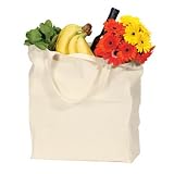 Port & Company Budget Grocery Tote., Natural