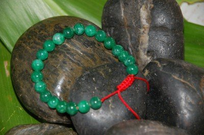 Green Jade Wrist Mala/ Bracelet for Meditation