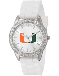 Game Time Womens COL-FRO-MIA Frost College Series University of Miami Collegiate 3-Hand Analog Watch