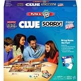 Plan A Family Game Night Hasbro 4 Game Gift Pack – Clue, Sorry, Monoply Deal, Scrabble Slam