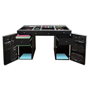 Original Scrapbox Ez View Black Craft Desk (Base 4, Base 3),Scrapbox,OQ-GF9P-6HK0