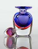 Multi-Color Art Glass Perfume Bottle X148-2
