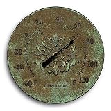 Antiqued Medallion Outdoor Thermometer