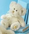Faith Bear Plush White Teddy Bear with Embroidered Gold Cross Baby Baptism Stuffed Animal First Communion Baby Christening Gift by Russ Berrie