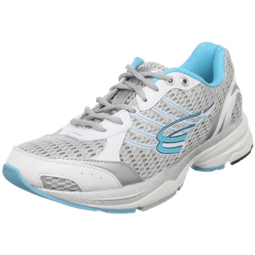 Spira Women's Odyssey Cushioned Running Shoe,White/Silver/Aquamarine,10 M US